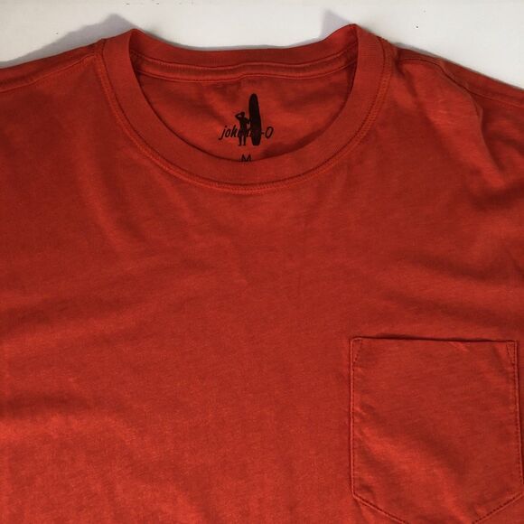 Johnnie-O Mens Heathered Tyler Pocket Tee Orange 3 Size Medium NWT - Picture 8 of 15
